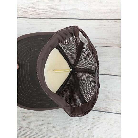 Vintage Hepner Trucking Trucker Baseball Hat Brown White - Picture 6 of 7